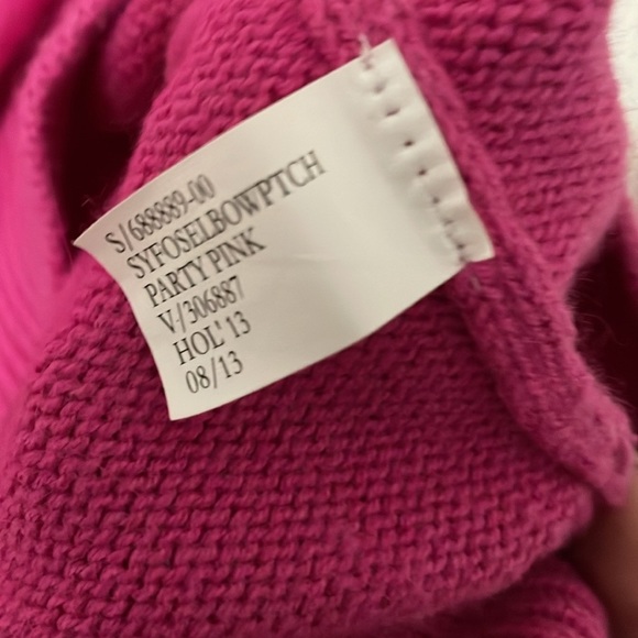 Banana Republic Sweater Womens XS Party Pink Sequin Elbow Patches - Picture 6 of 6